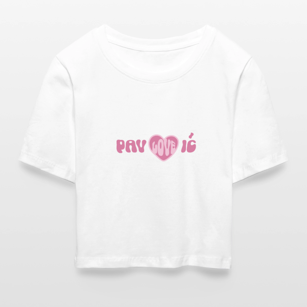 Pav - Love - ic - Baby Tee - white