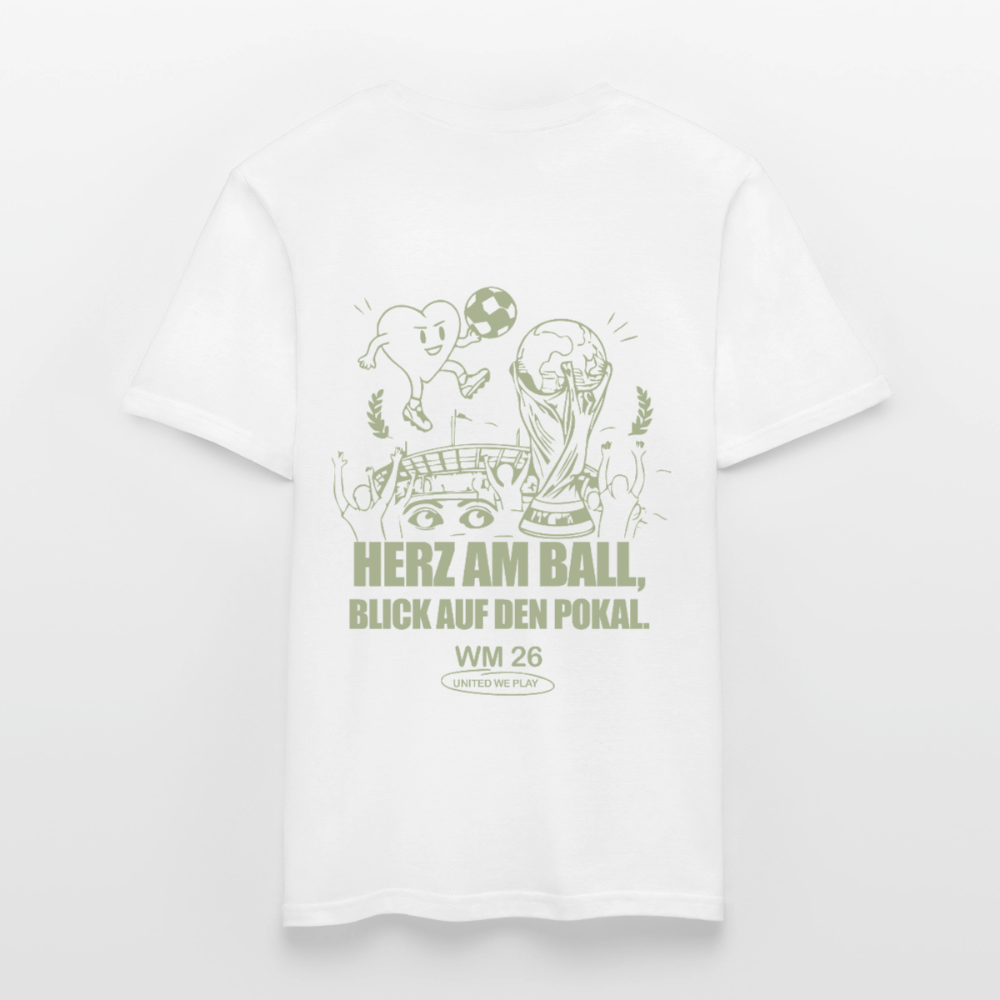 Herz am Ball - Klassik T-Shirt - white
