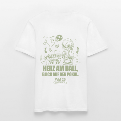 Herz am Ball - Klassik T-Shirt - white