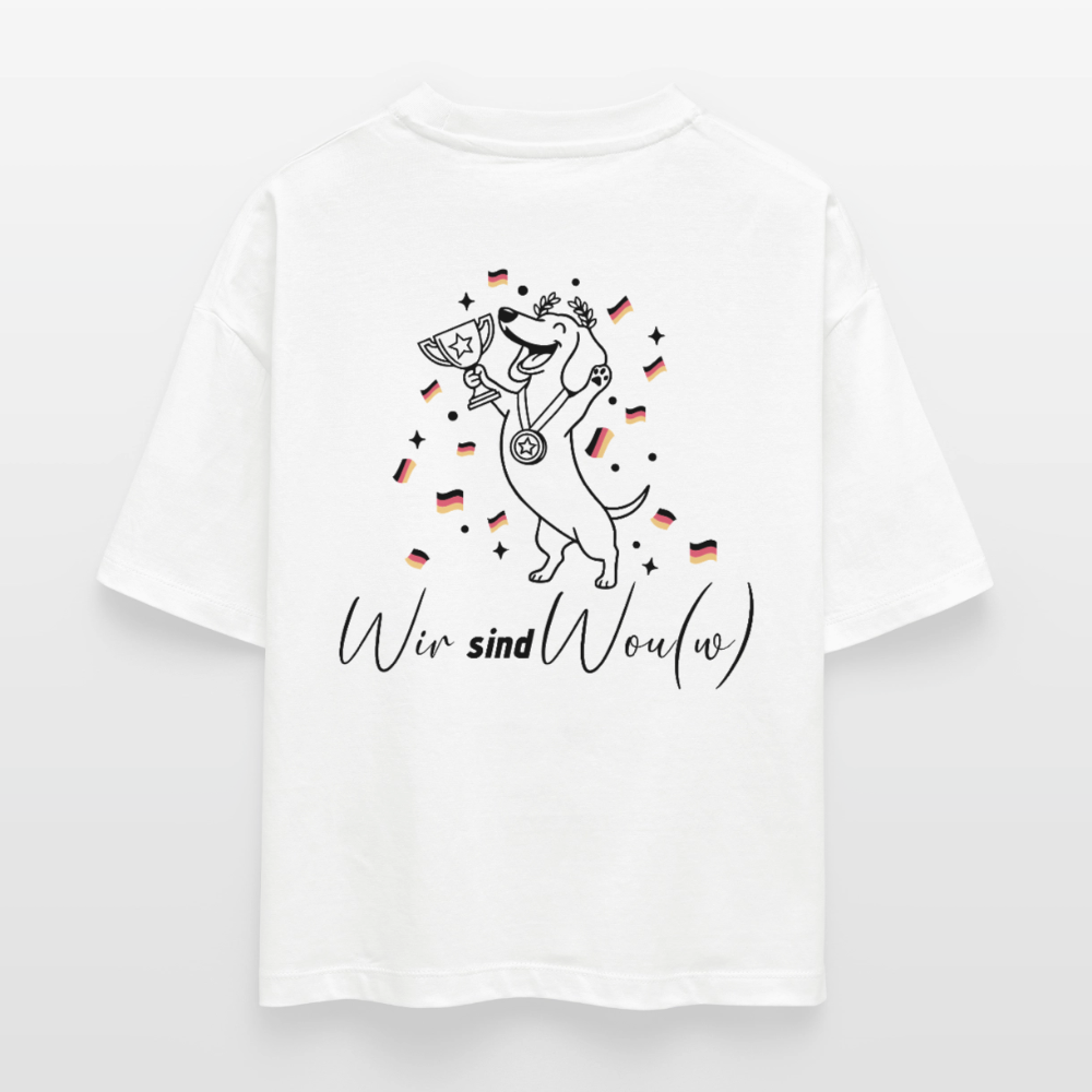 Wir sind Wou(w) - Boxy Organic T-Shirt - white