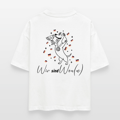Wir sind Wou(w) - Boxy Organic T-Shirt - white