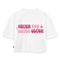 Neuer Tag - Oversized Cropped T-Shirt - white