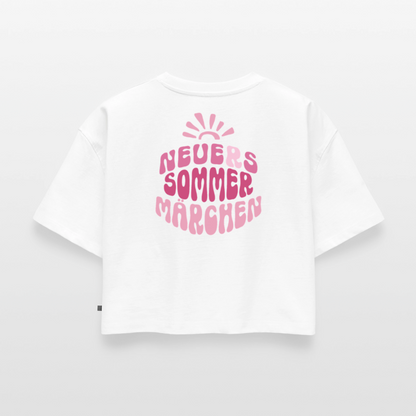 Sommermärchen - Oversized Cropped T-Shirt - white