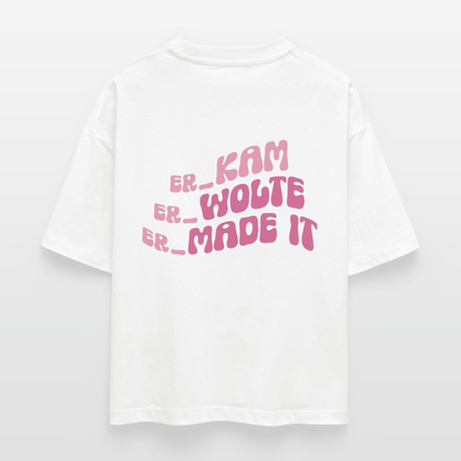 Kam/Wolte/Made it - Boxy T-Shirt - white
