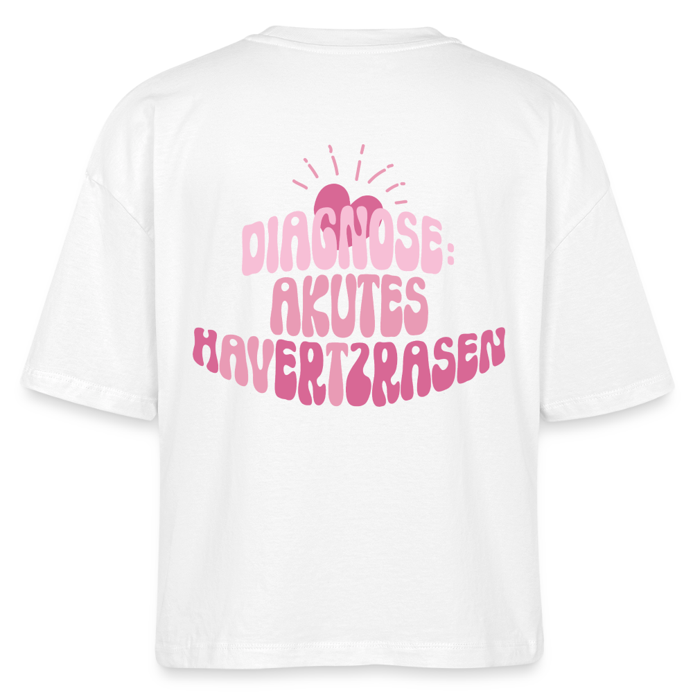 Akutes Havertzrasen - Boxy T-Shirt - white