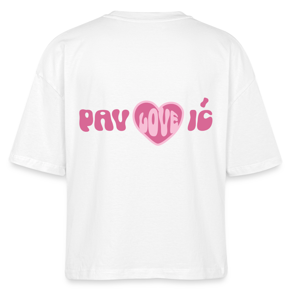 Pav Love ic - Boxy T-Shirt - white