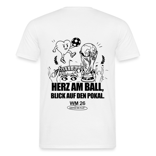 Herz am Ball - Klassik T-Shirt - white
