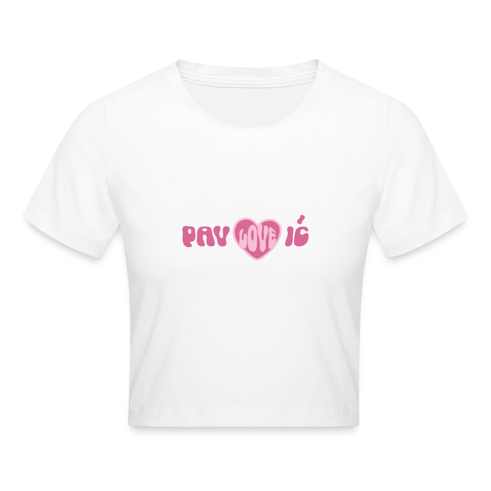 Pav - Love - ic - Baby Tee - white