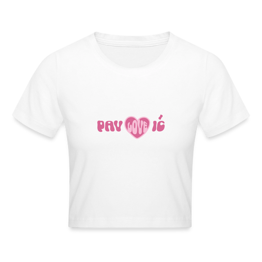 Pav - Love - ic - Baby Tee - white