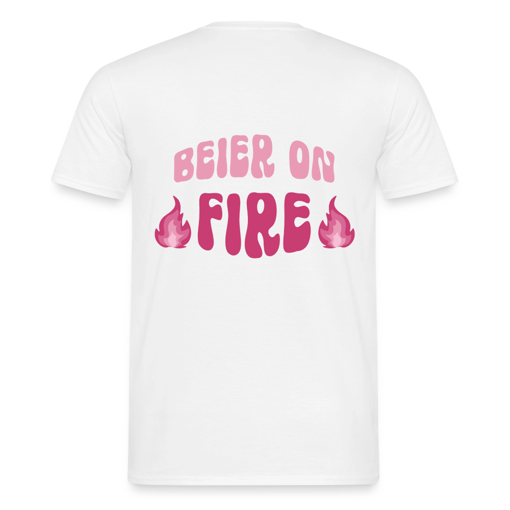 Beier on Fire - Klassik T-Shirt - white