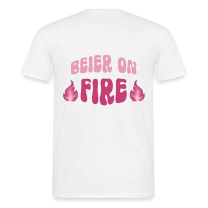 Beier on Fire - Klassik T-Shirt - white