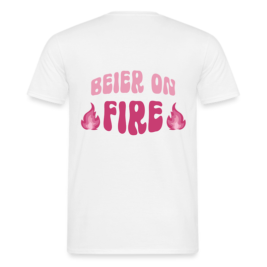 Beier on Fire - Klassik T-Shirt - white