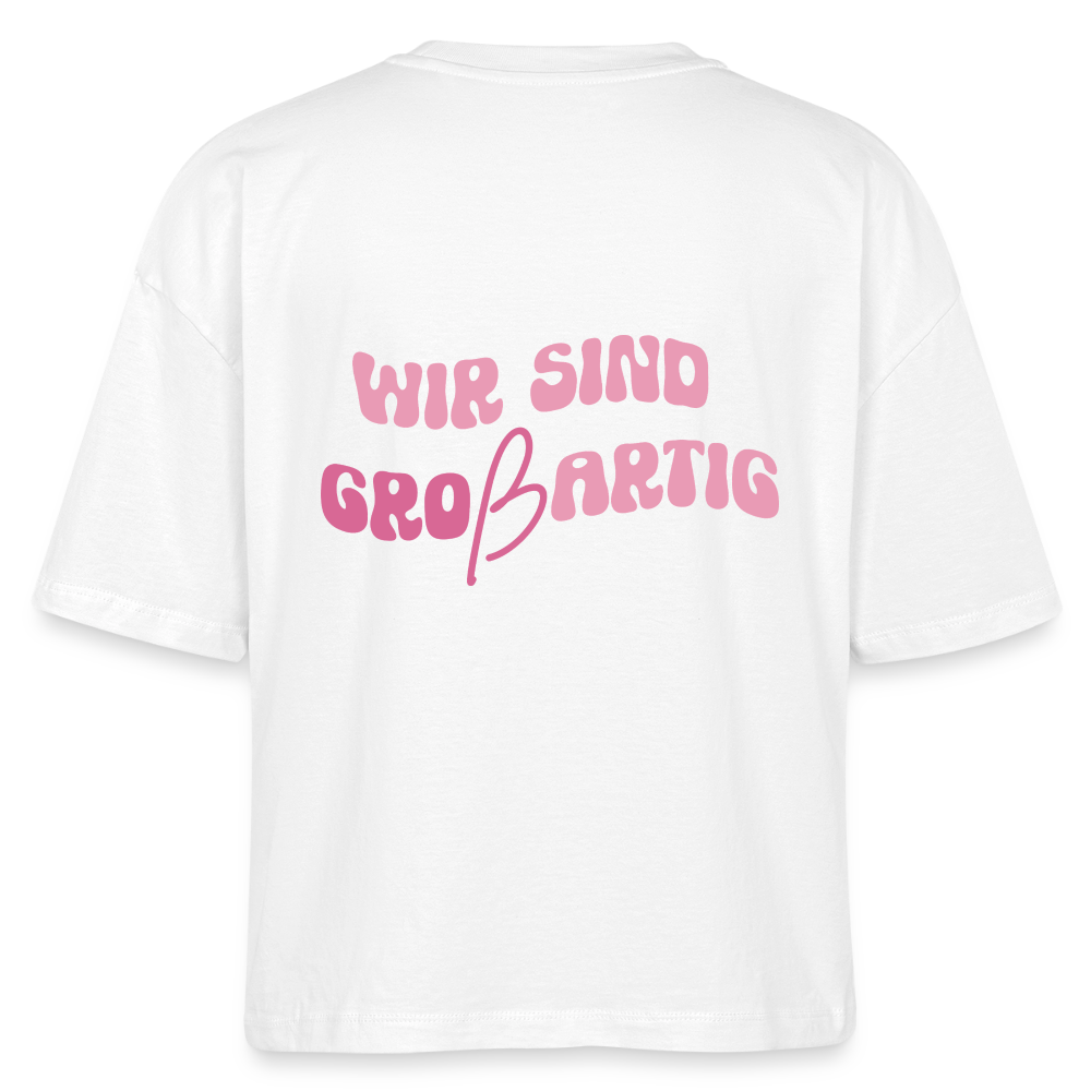 Großartig - Boxy T-Shirt - white