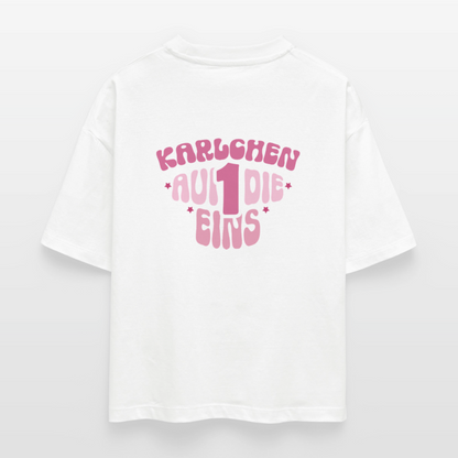 Karlchen auf die 1 -  Boxy T-Shirt - white