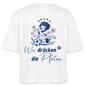 Wir drücken die Pfoten - Boxy T-Shirt - white