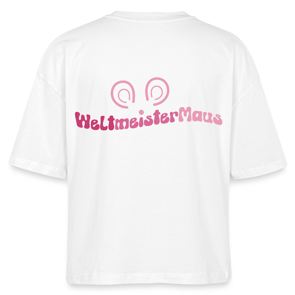 Weltmeister Maus - Boxy T-Shirt - white