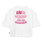 Kaine Chance - Oversized Cropped T-Shirt - white