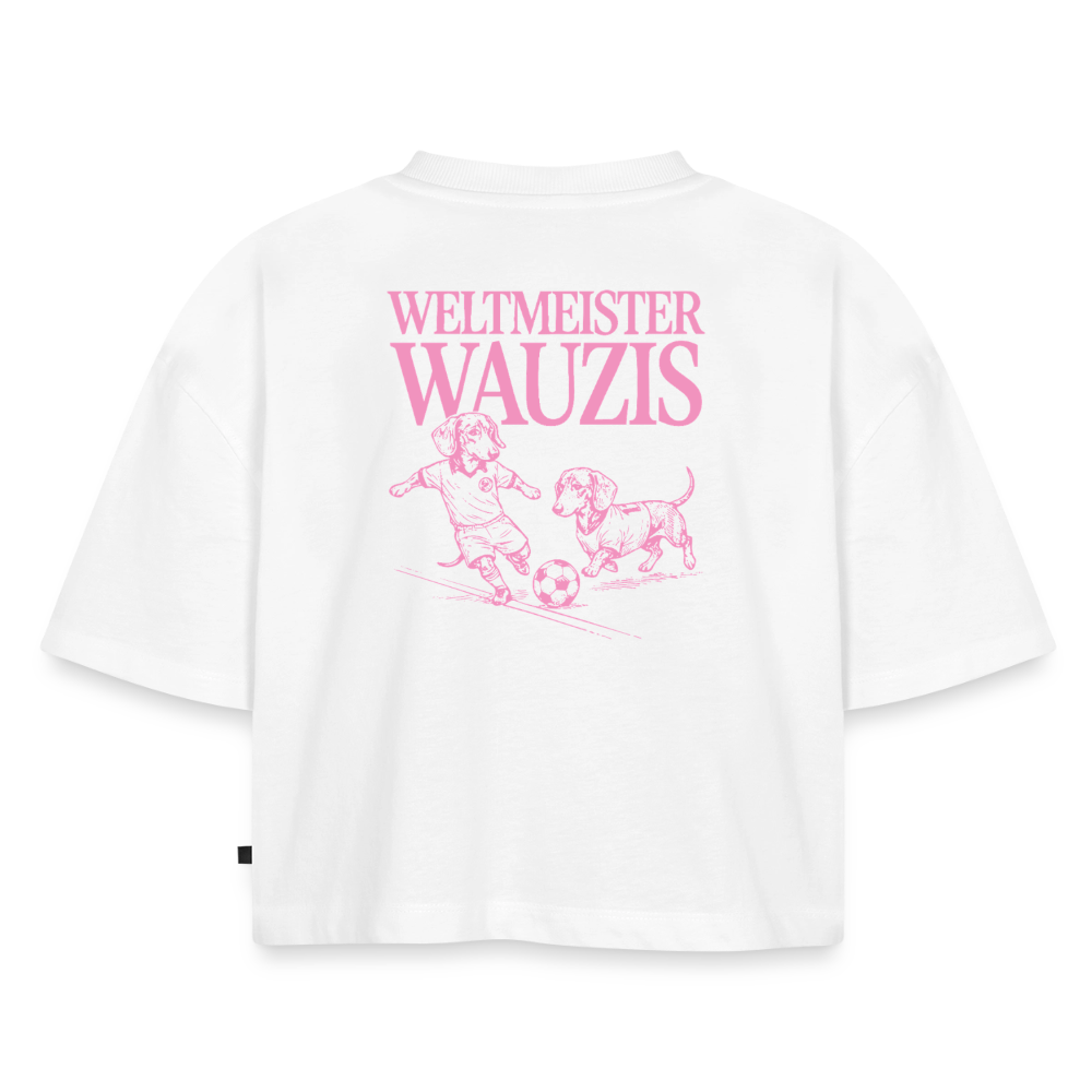 Weltmeister Wauzis -  Oversized Cropped T-Shirt - white