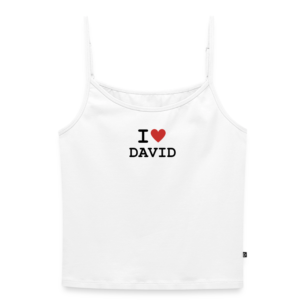 I <3 David - Trägertop - white