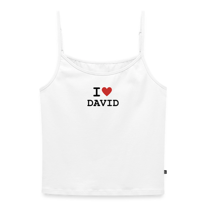 I <3 David - Trägertop - white