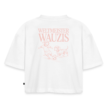 Weltmeister Wauzis - Oversized Cropped T-Shirt - white