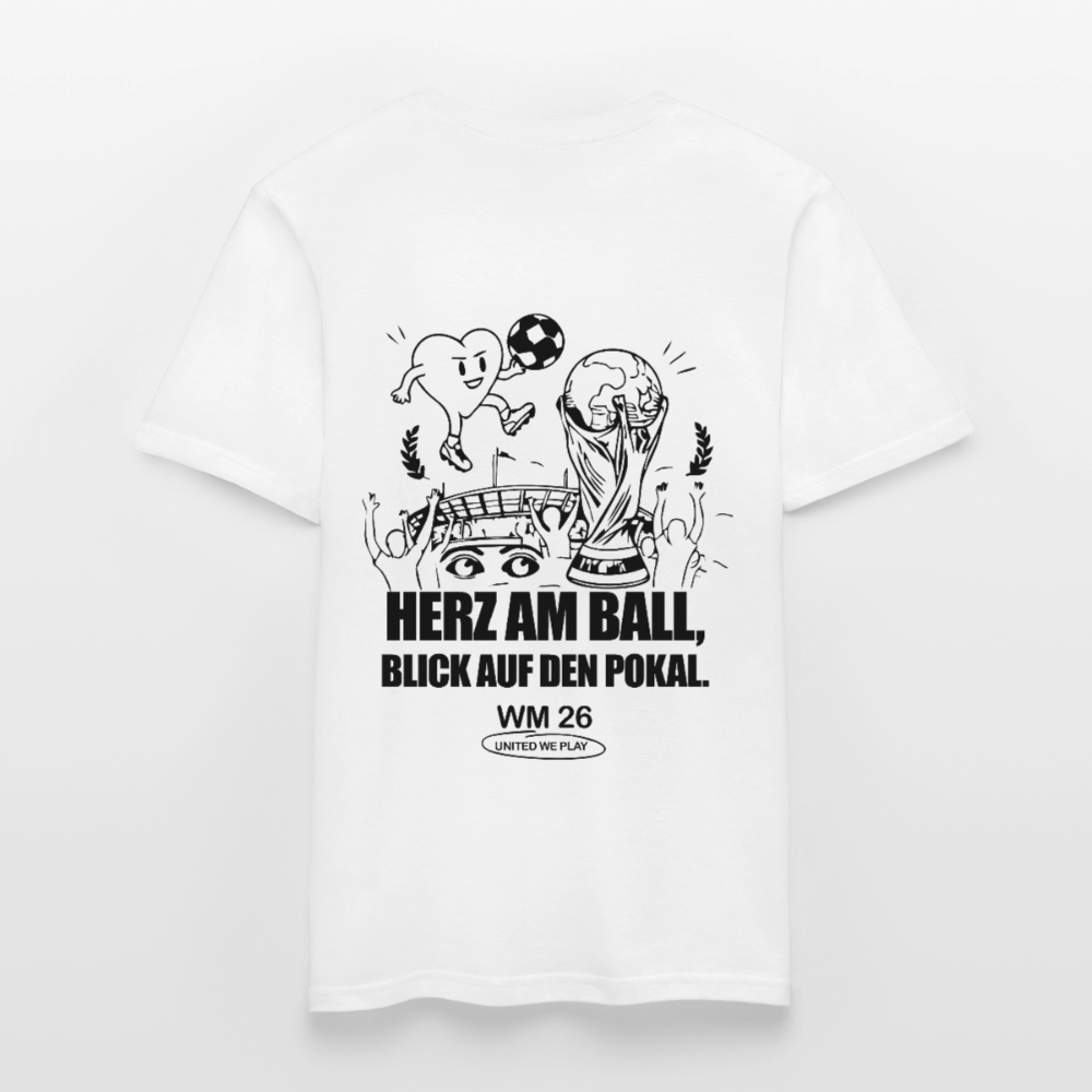Herz am Ball - Klassik T-Shirt - white