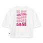 Aller erste Sané - Oversized Cropped T-Shirt - white