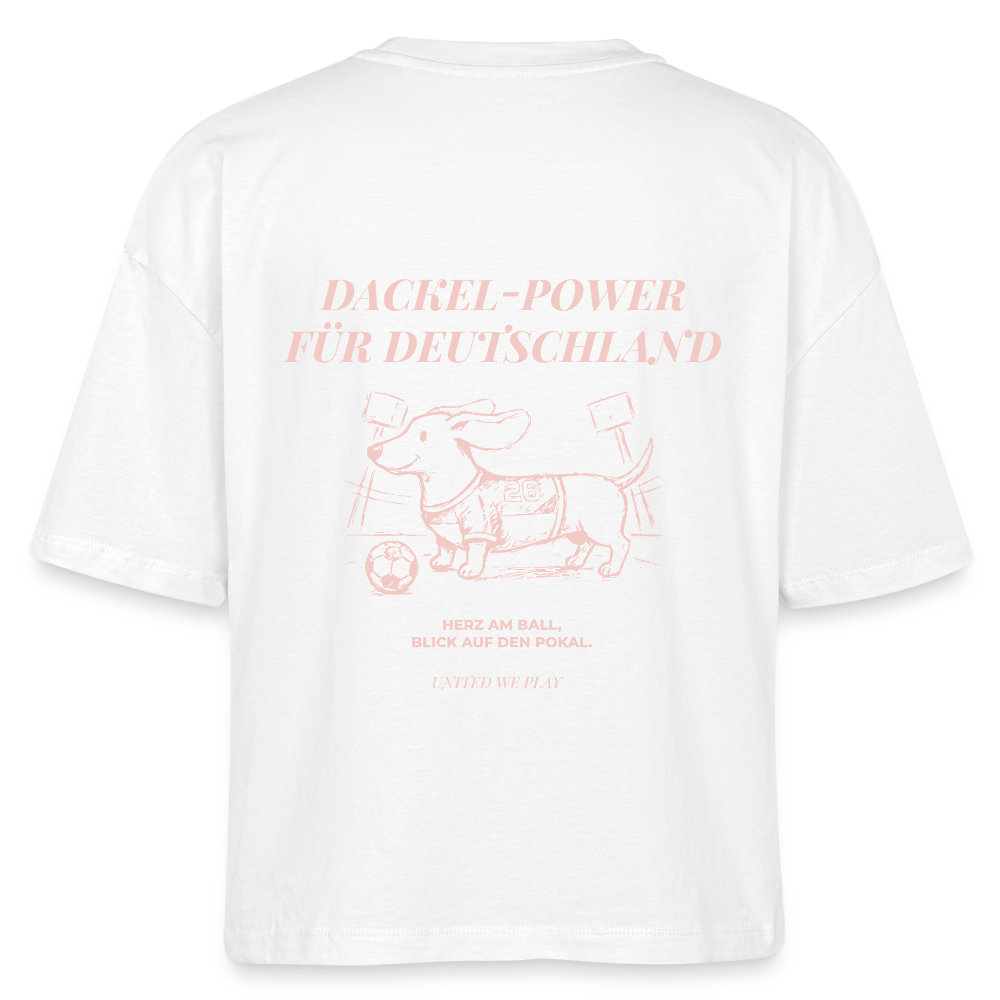Dackel Power - Boxy T-Shirt - white