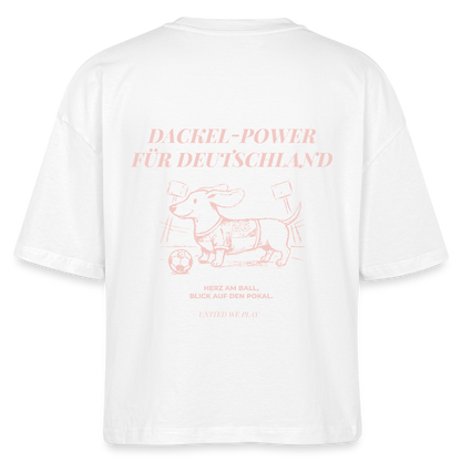 Dackel Power - Boxy T-Shirt - white