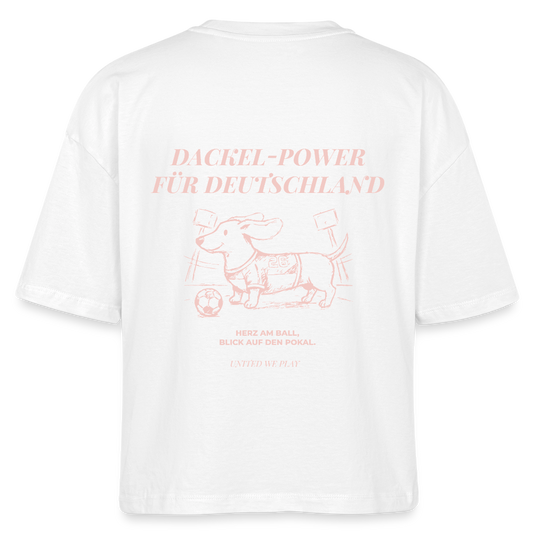 Dackel Power - Boxy T-Shirt - white