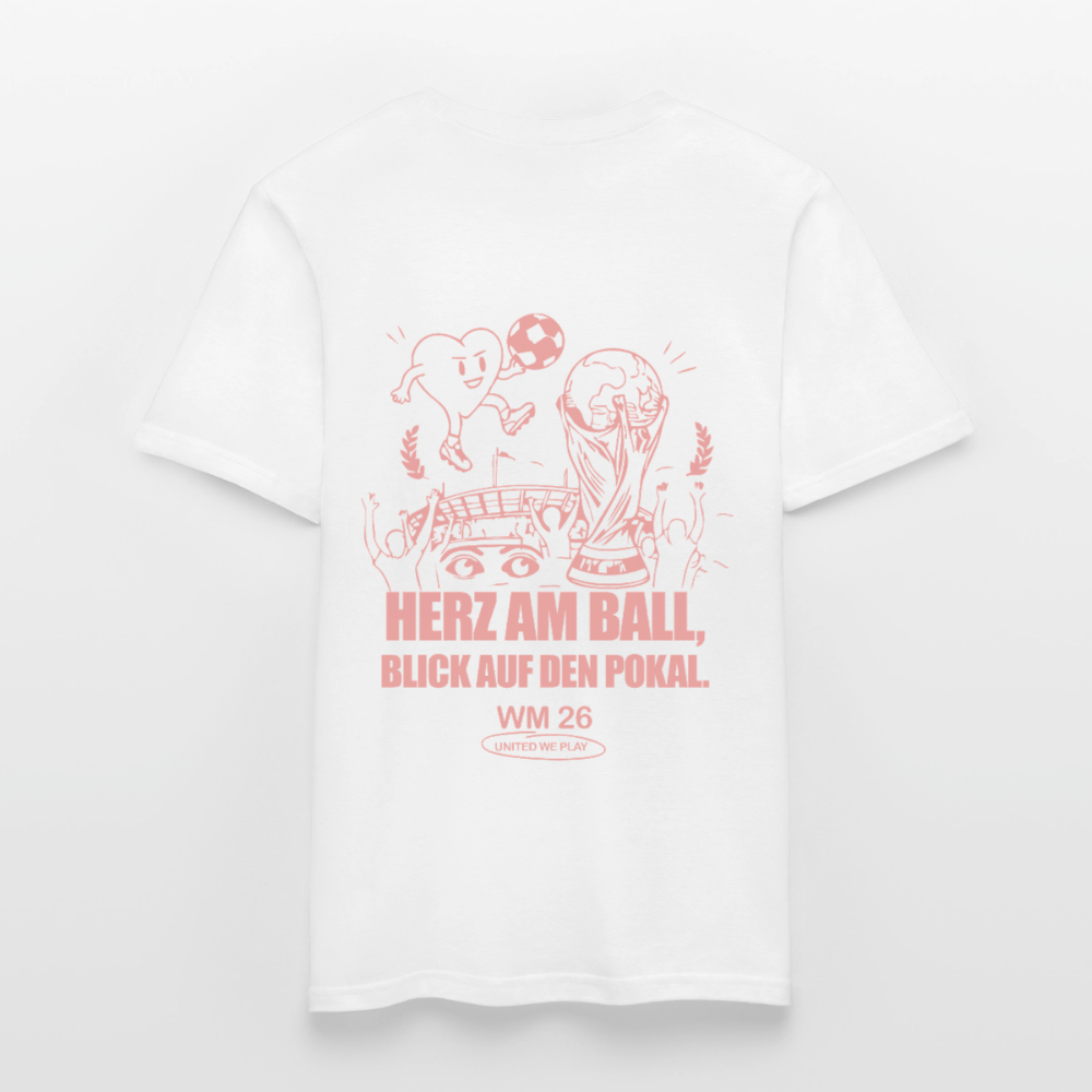Herz am Ball - Klassik T-Shirt - white