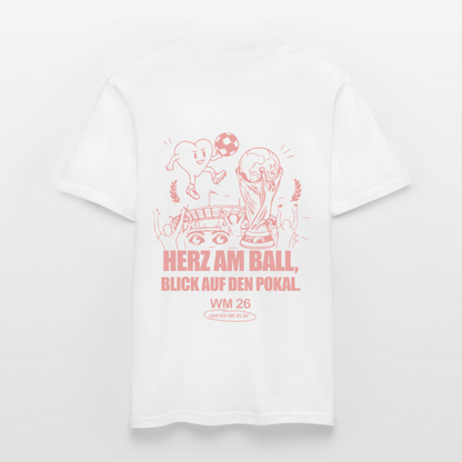 Herz am Ball - Klassik T-Shirt - white