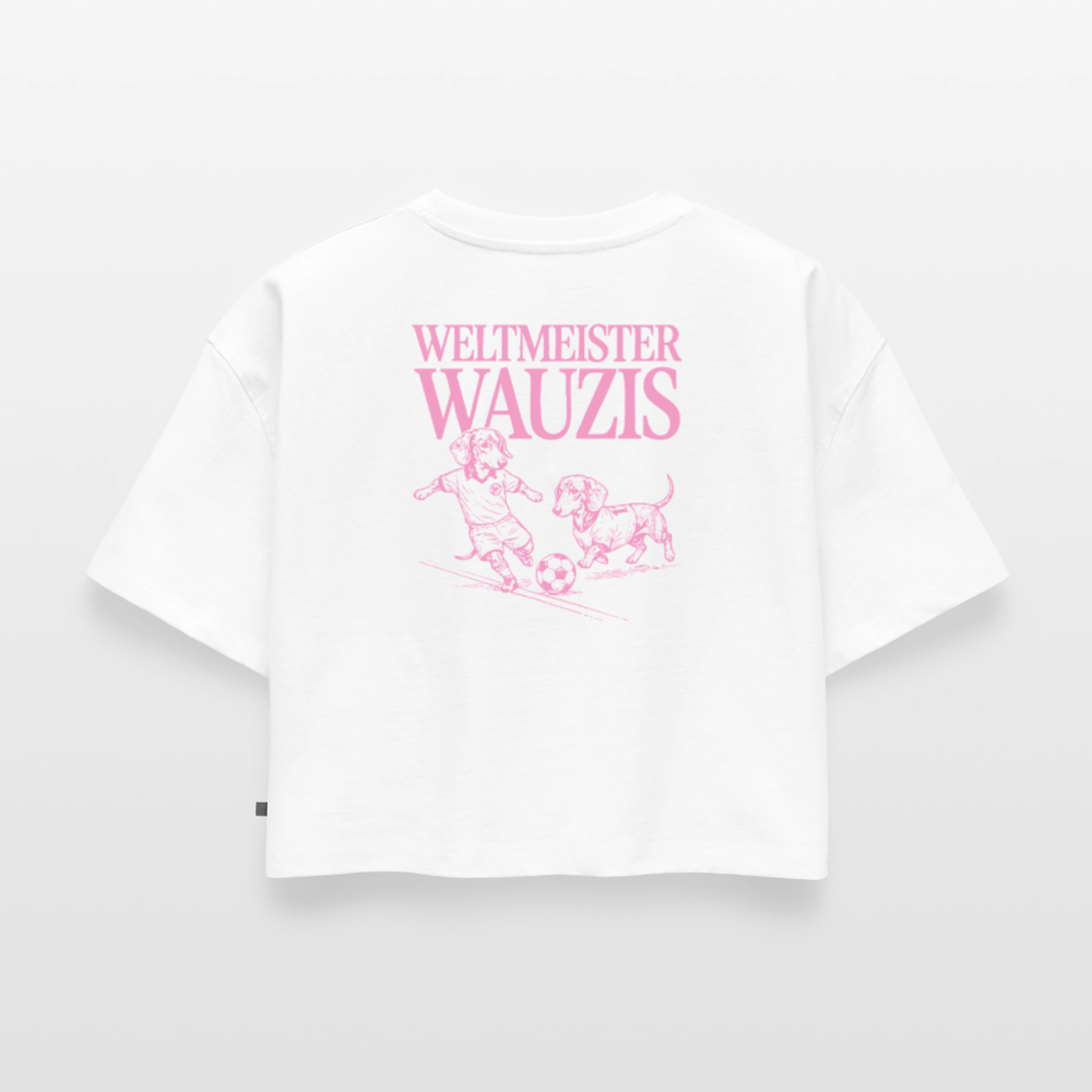 Weltmeister Wauzis -  Oversized Cropped T-Shirt - white