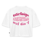 wirtzige Kartoffeln - Oversized Cropped T-Shirt - white