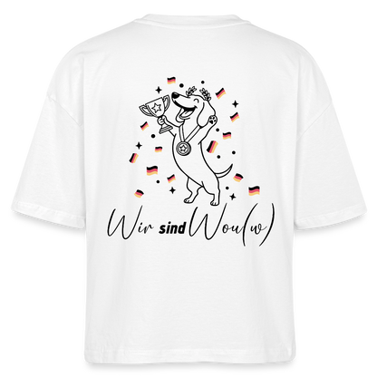 Wir sind Wou(w) - Boxy Organic T-Shirt - white