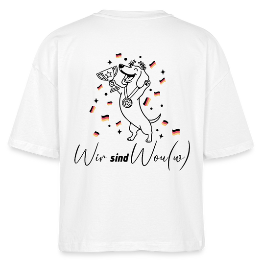 Wir sind Wou(w) - Boxy Organic T-Shirt - white