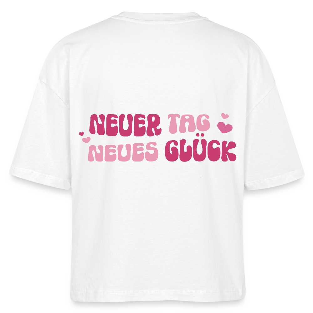 Neuer Tag - Boxy T-Shirt - white