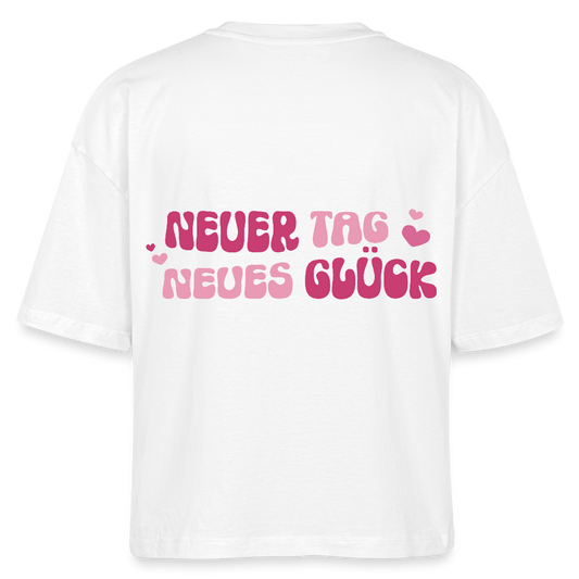 Neuer Tag - Boxy T-Shirt - white