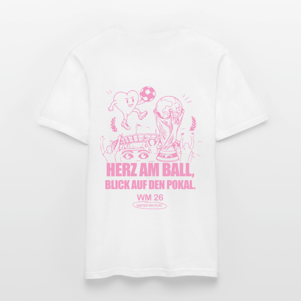 Herz am Ball - Klassik T-Shirt - white