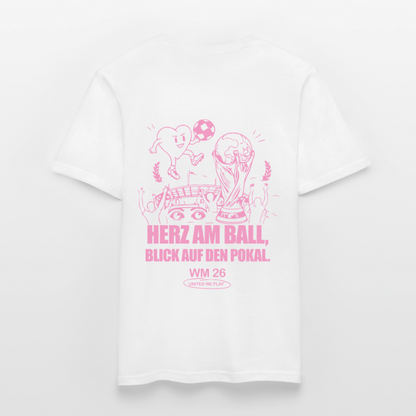 Herz am Ball - Klassik T-Shirt - white