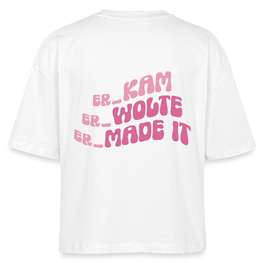 Kam/Wolte/Made it - Boxy T-Shirt - white