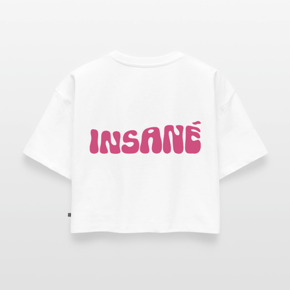 Insané - Oversized Cropped T-Shirt - white