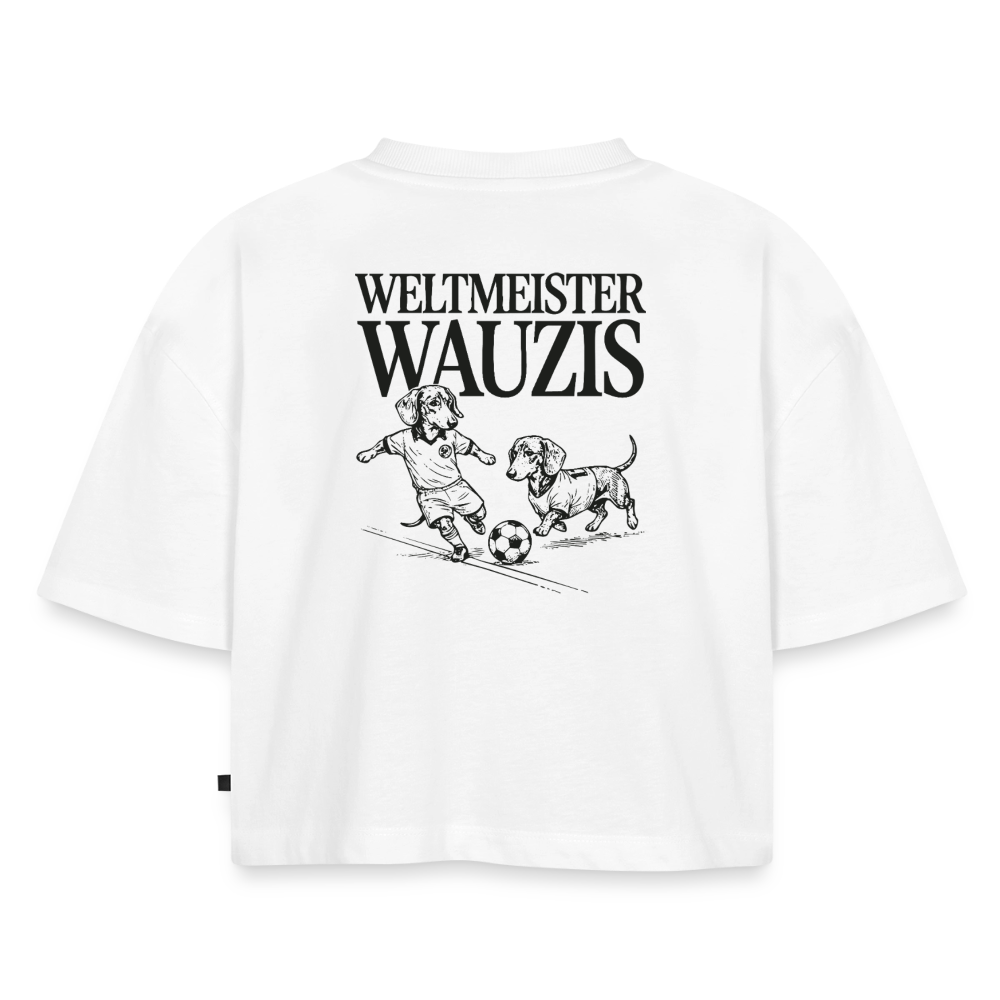 Weltmeister Wauzis -  Oversized Cropped T-Shirt - white