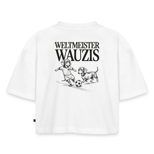 Weltmeister Wauzis -  Oversized Cropped T-Shirt - white