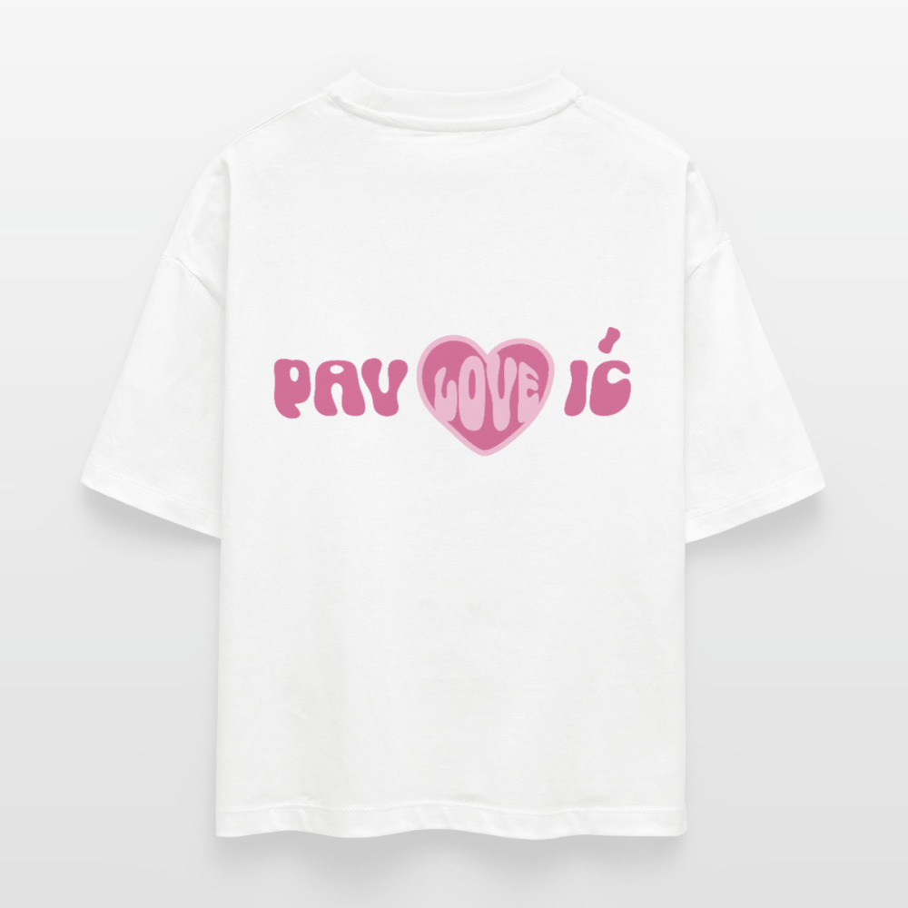 Pav Love ic - Boxy T-Shirt - white