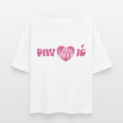 Pav Love ic - Boxy T-Shirt - white