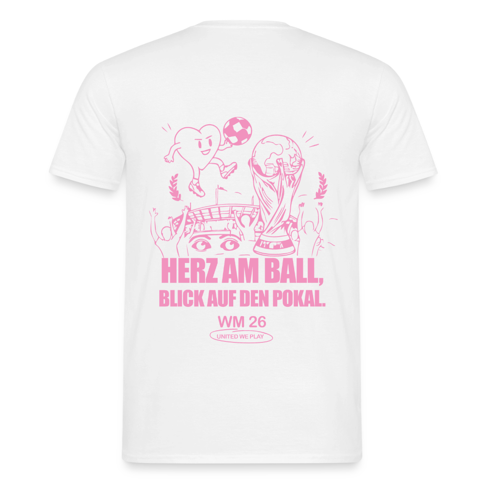 Herz am Ball - Klassik T-Shirt - white
