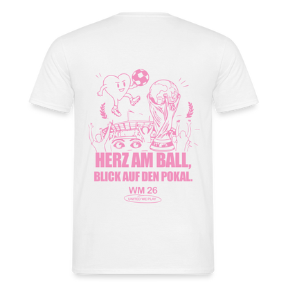 Herz am Ball - Klassik T-Shirt - white
