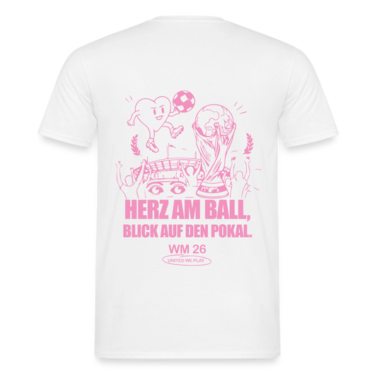 Herz am Ball - Klassik T-Shirt - white