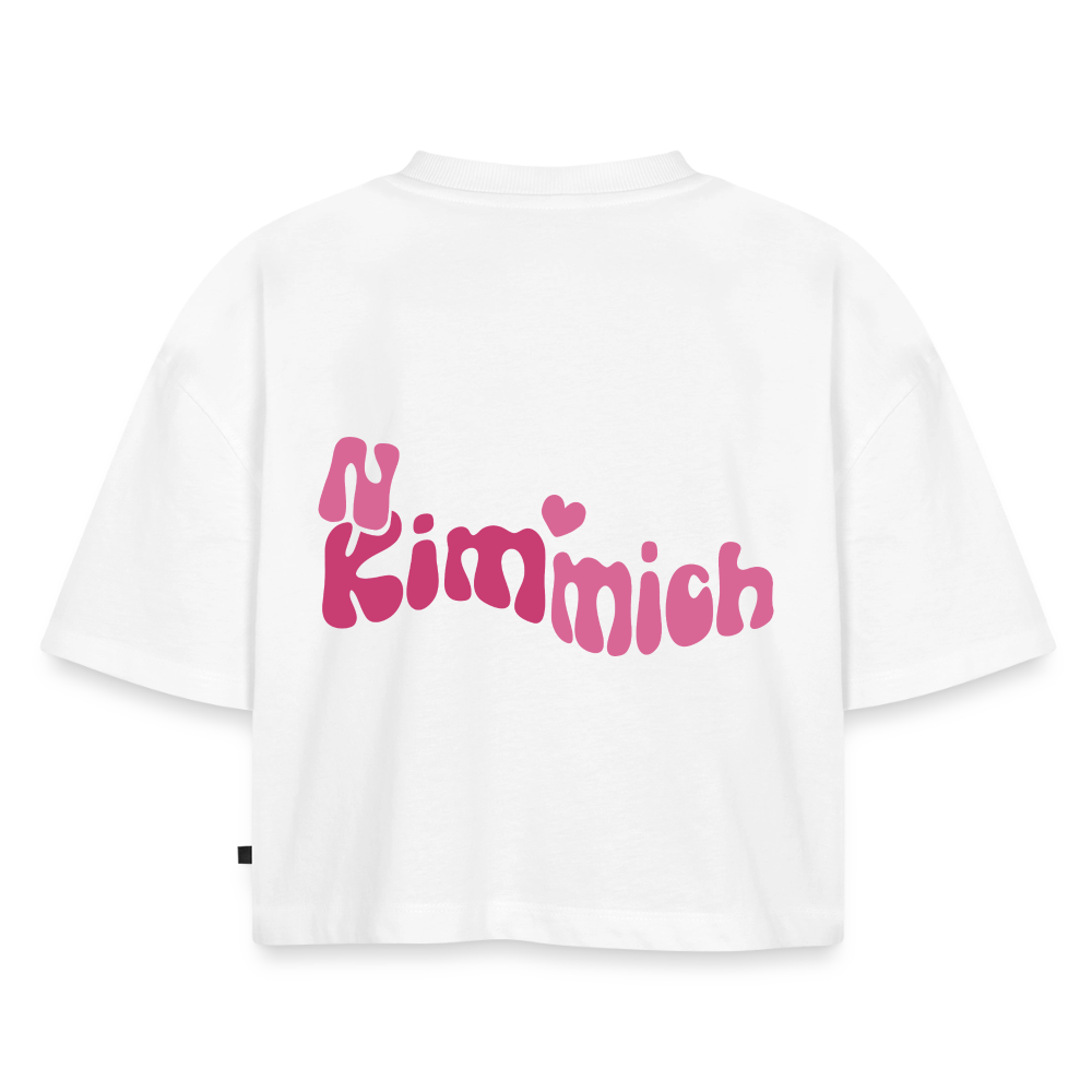 Nimmich - Oversized Cropped T-Shirt - white